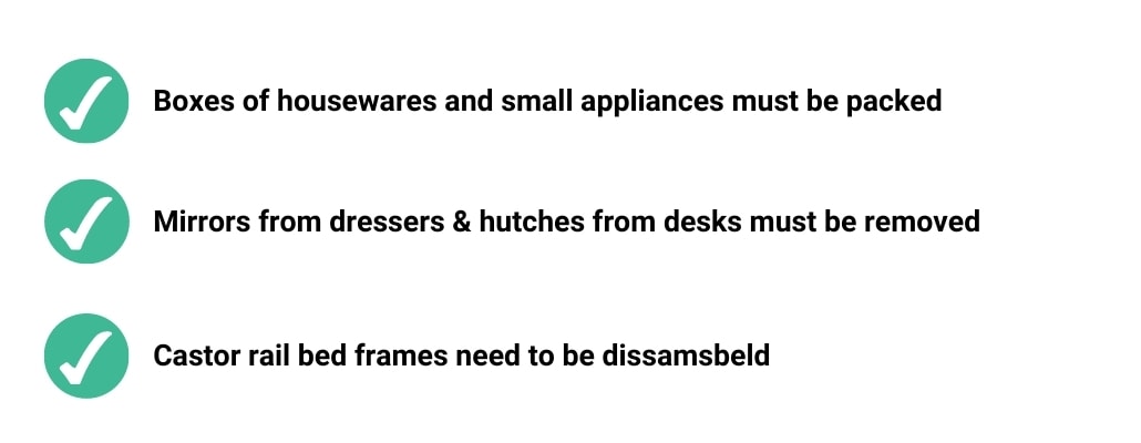 Assembling and Disassembling Furniture checklist